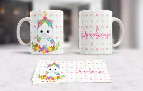 vectores plantilas UNICORNIO,NIÑA,